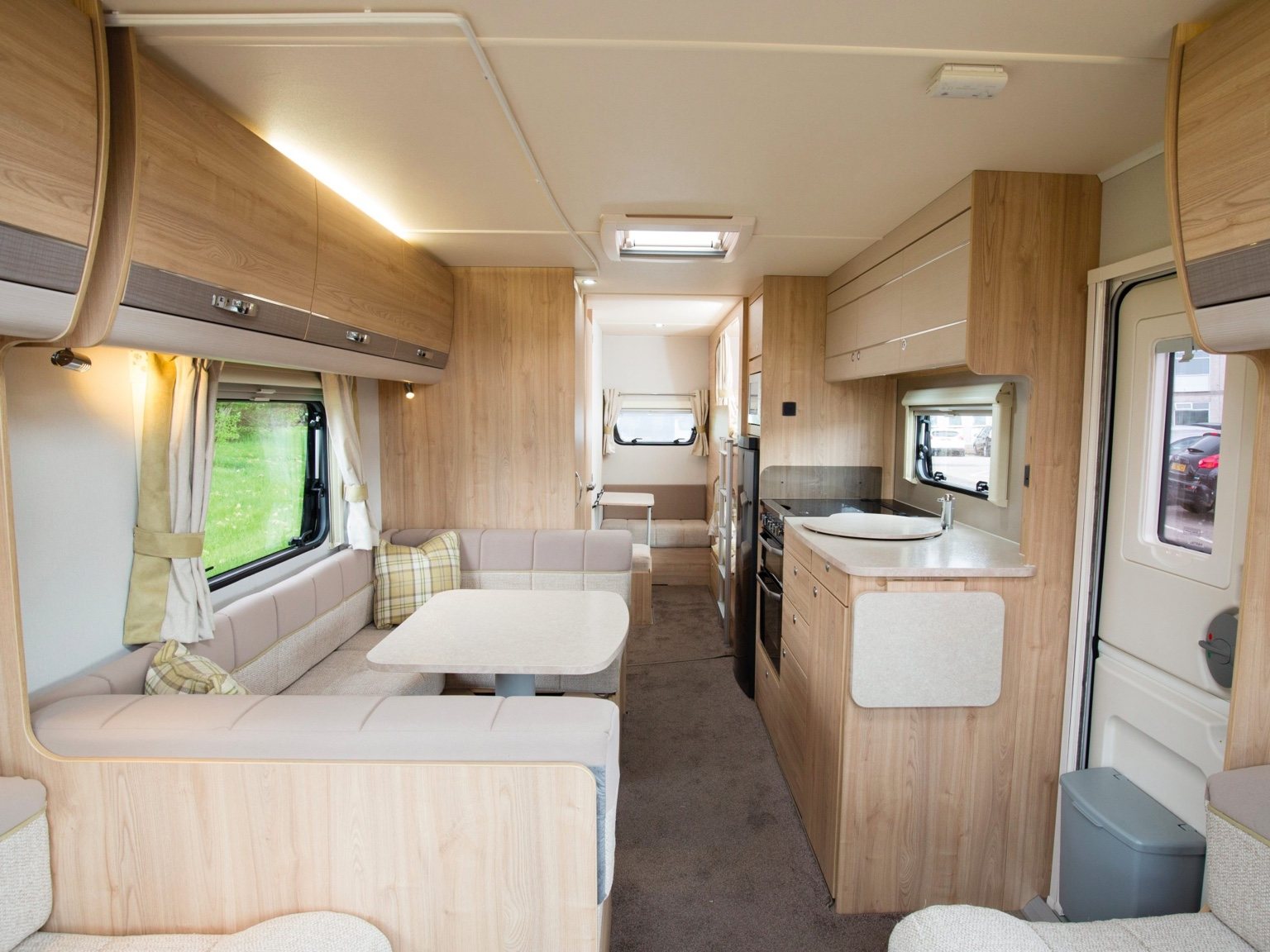 View through the caravan